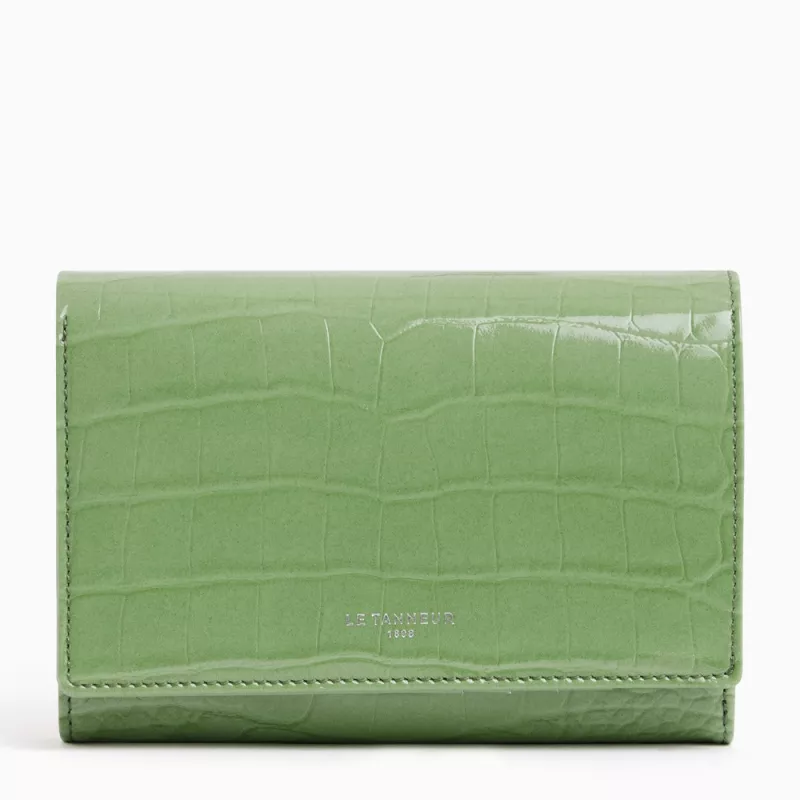 Portefeuille Emilie En Cuir Effet Croco De Le Tanneur Portefeuille Emilie En Cuir Effet Croco De Le Tanneur