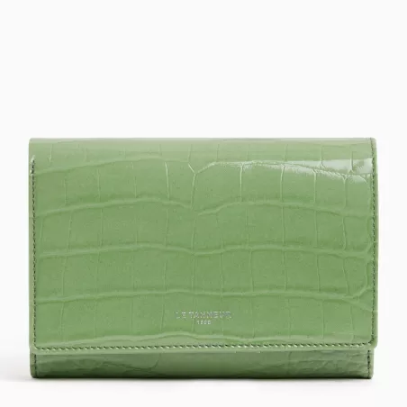 Portefeuille Emilie En Cuir Effet Croco De Le Tanneur