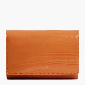 Portefeuille Emilie En Cuir Effet Croco De Le Tanneur