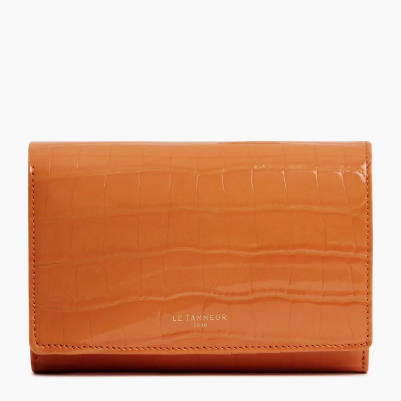 Portefeuille Emilie En Cuir Effet Croco De Le Tanneur Portefeuille Emilie En Cuir Effet Croco De Le Tanneur