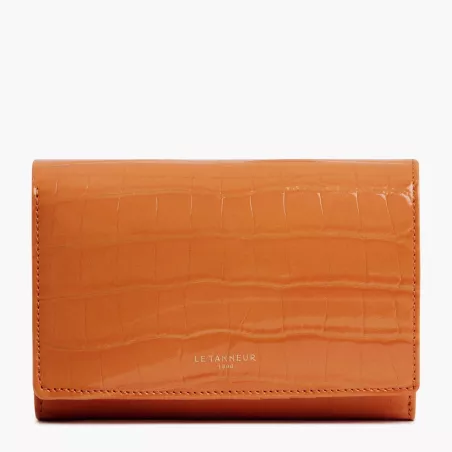 Portefeuille Emilie En Cuir Effet Croco De Le Tanneur