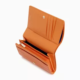 Portefeuille Emilie En Cuir Effet Croco De Le Tanneur