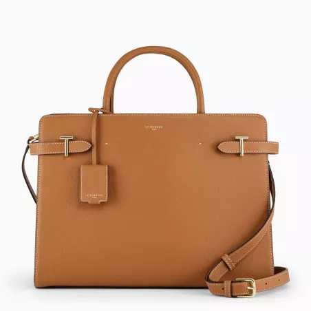 Le Tanneur - grand sac à main emilie en cuir grainé