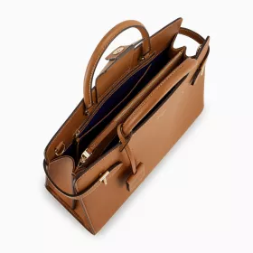 Le Tanneur - grand sac à main emilie en cuir grainé
