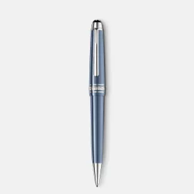 montblanc - stylo bille meisterstück glacier midsize bleu