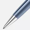 montblanc - stylo bille meisterstück glacier midsize bleu