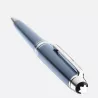 montblanc - stylo bille meisterstück glacier midsize bleu