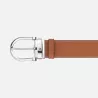 Ceinture réversible à boucle en forme de fer à cheval de 35 mm en cuir coloris fumé/naturel Montblanc