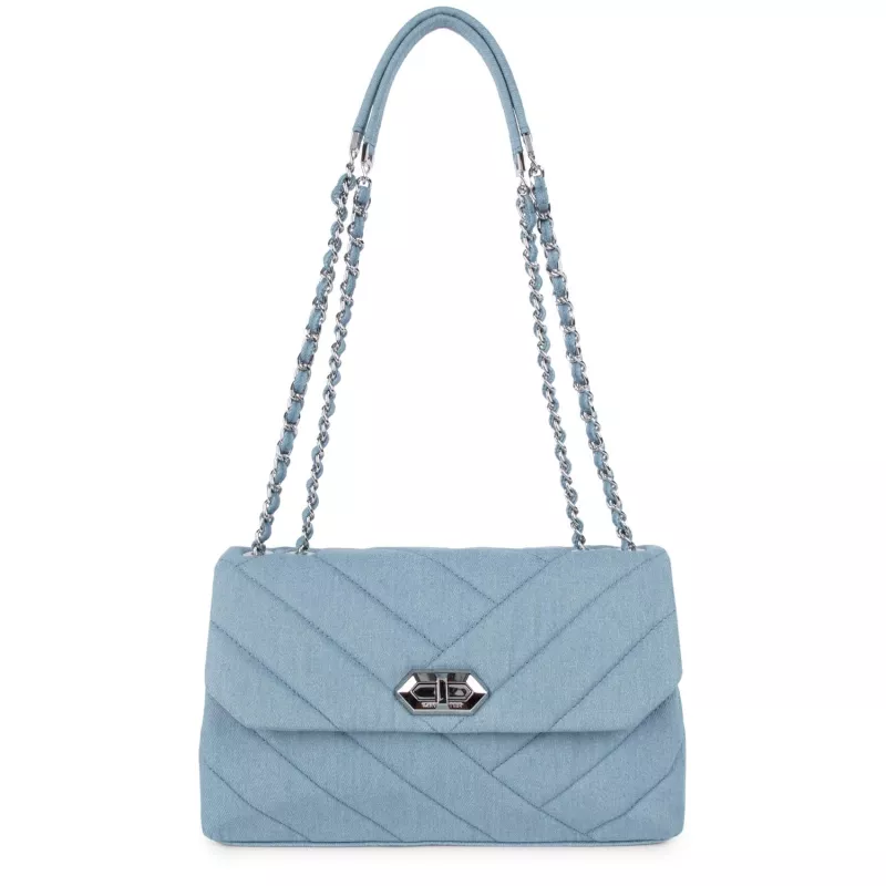 Sac Trotteur Jeans Matelassé De Lancaster Sac Trotteur Jeans Matelassé De Lancaster