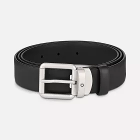 Ceinture de 30 mm en cuir noir Montblanc
