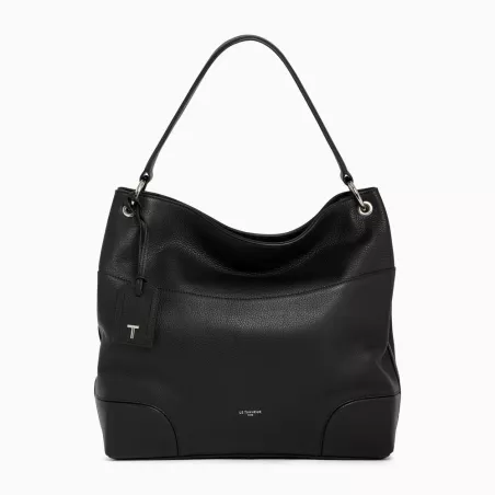 Le Tanneur - grand sac hobo romy en cuir grainé