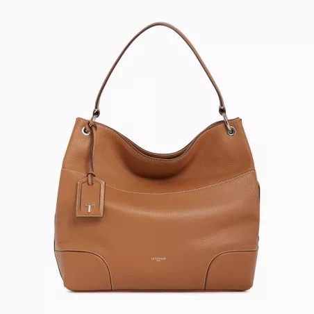 Le Tanneur - grand sac hobo romy en cuir grainé