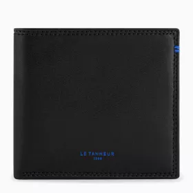 Le Tanneur - porte cartes horizontal moyen modele avec poche billets martin en cuir lisse