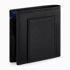 Le Tanneur - porte cartes horizontal moyen modele avec poche billets martin en cuir lisse
