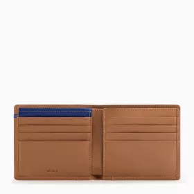 Le Tanneur - porte cartes horizontal moyen modele avec poche billets martin en cuir lisse
