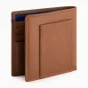 Le Tanneur - porte cartes horizontal moyen modele avec poche billets martin en cuir lisse