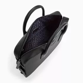 Porte Documents 14" Emile En Cuir Monogramme De Le Tanneur