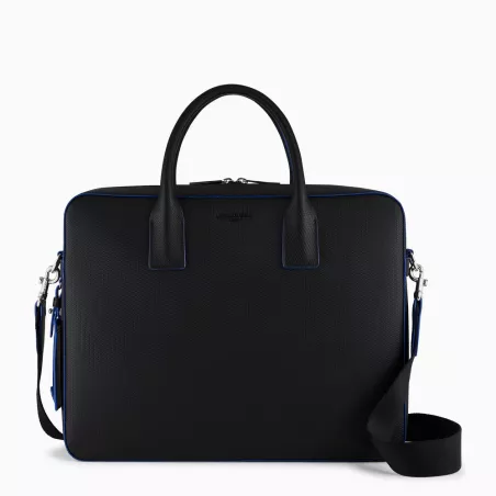 Porte Documents 14" Emile En Cuir Monogramme De Le Tanneur