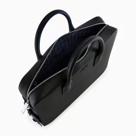 Porte Documents 14" Emile En Cuir Monogramme De Le Tanneur