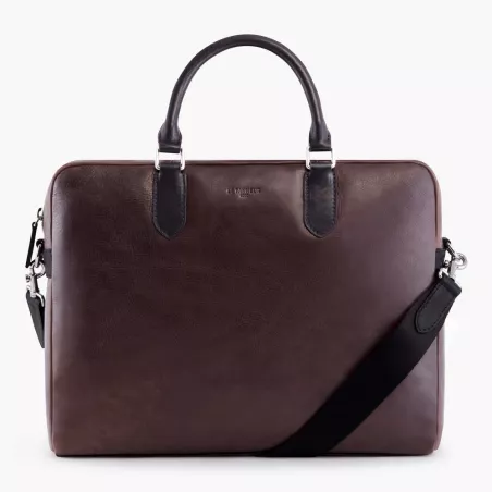 Le Tanneur - porte documents 14" gabriel en cuir huilé