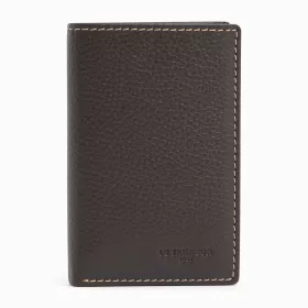 Le Tanneur - petit porte cartes charles en cuir grainé