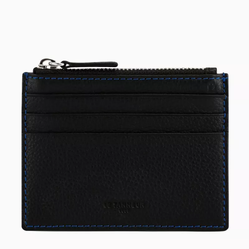 Le Tanneur - porte cartes zippé charles en cuir grainé Le Tanneur - porte cartes zippé charles en cuir grainé
