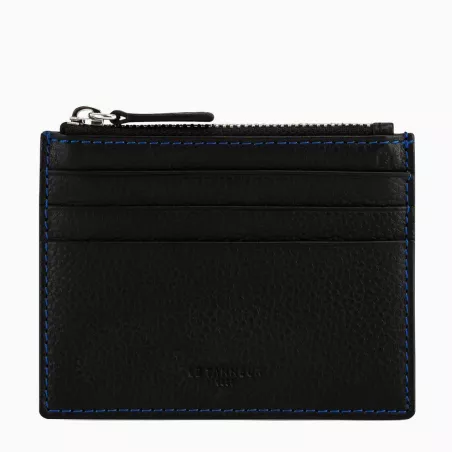 Le Tanneur - porte cartes zippé charles en cuir grainé