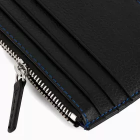 Le Tanneur - porte cartes zippé charles en cuir grainé