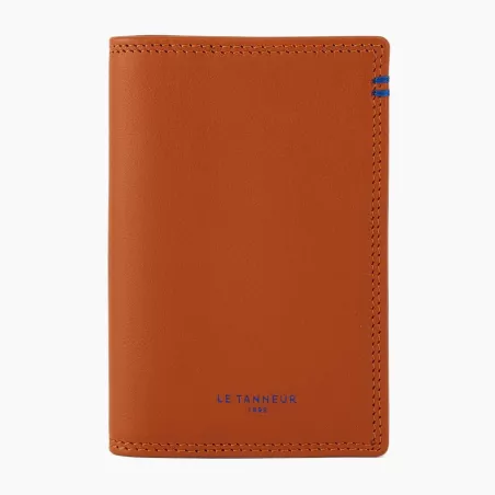 Le Tanneur - porte cartes vertical martin en cuir lisse