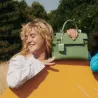Sac À Main À Rabat Moyen Modèle Emilie En Cuir Effet Croco De Le Tanneur