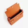Sac À Main À Rabat Moyen Modèle Emilie En Cuir Effet Croco De Le Tanneur
