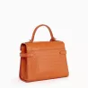 Sac À Main À Rabat Moyen Modèle Emilie En Cuir Effet Croco De Le Tanneur