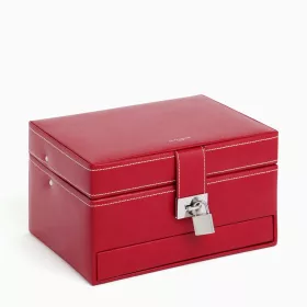 Boite À Bijoux Moyen Modèle Ouverture Automatique En Cuir Le Tanneur