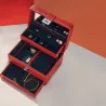 Boite À Bijoux Moyen Modèle Ouverture Automatique En Cuir Le Tanneur