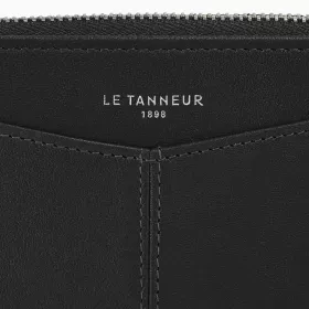 Porte Monnaie Zippé Avec Porte Cartes Amovible Charlotte En Cuir Lisse Le Tanneur