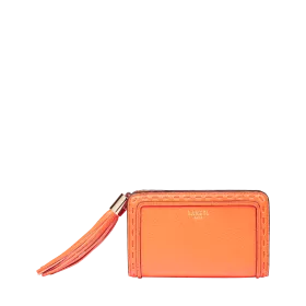 lancel - portefeuille compact rectangulaire zippé m premier flirt de lancel