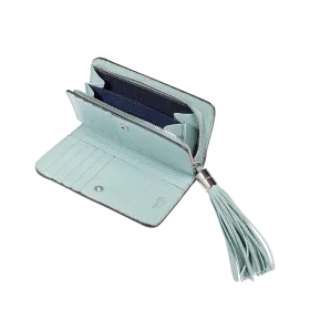 lancel - portefeuille compact rectangulaire zippé m premier flirt de lancel