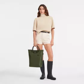 Longchamp - Sac cabas M Le Pliage Green