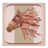 Longchamp - Carré de soie tête de cheval