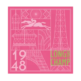 Longchamp - Carré de soie Tour Eiffel