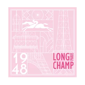 Longchamp - Carré de soie Tour Eiffel