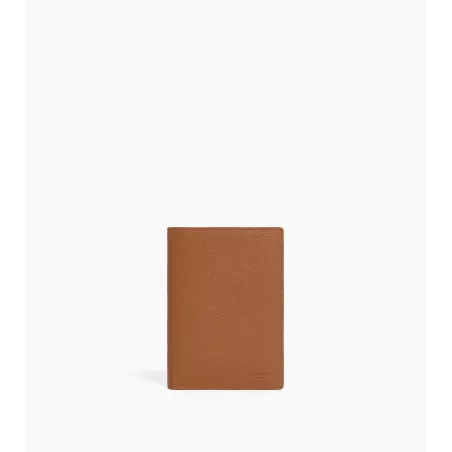 Grand Portefeuille Vertical Zippé 2 Volets Charles En Cuir Grainé De Le Tanneur