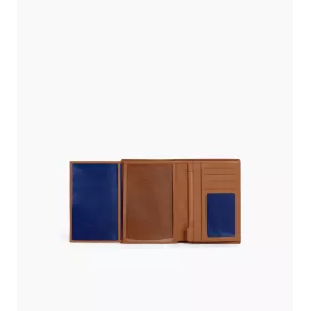 Grand Portefeuille Vertical Zippé 2 Volets Charles En Cuir Grainé De Le Tanneur