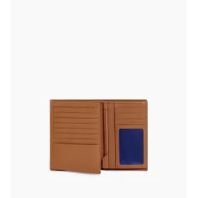 Grand Portefeuille Vertical Zippé 2 Volets Charles En Cuir Grainé De Le Tanneur