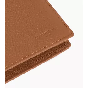 Grand Portefeuille Vertical Zippé 2 Volets Charles En Cuir Grainé De Le Tanneur