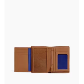 Portefeuille Moyen Modèle Zippé 2 Volets Charles En Cuir Grainé De Le Tanneur
