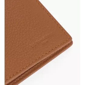 Portefeuille Moyen Modèle Zippé 2 Volets Charles En Cuir Grainé De Le Tanneur