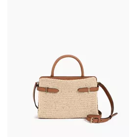 Le Tanneur - Emie sac à main effet raphia moyen modèle