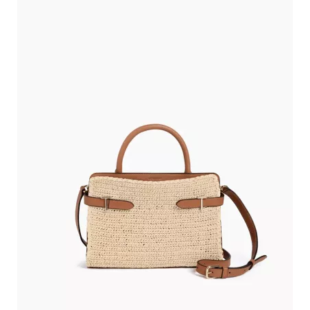 Le Tanneur - Emie sac à main effet raphia moyen modèle