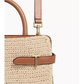 Le Tanneur - Emie sac à main effet raphia moyen modèle